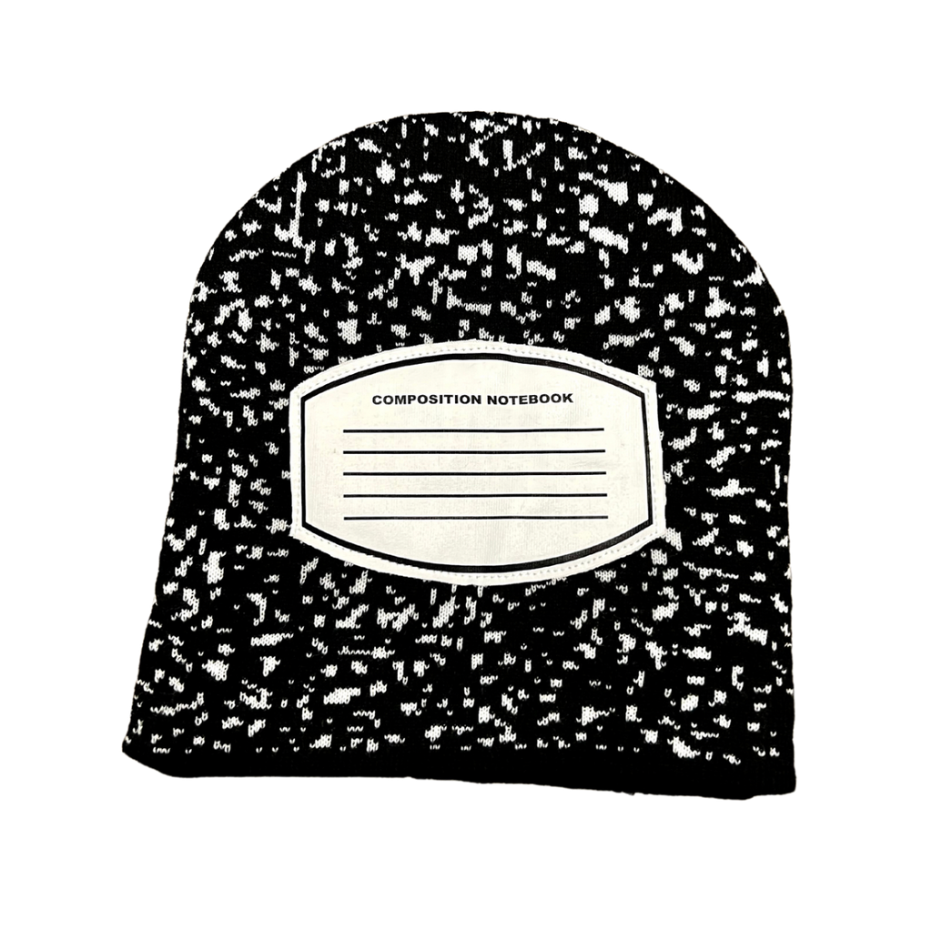 Composition book beanie