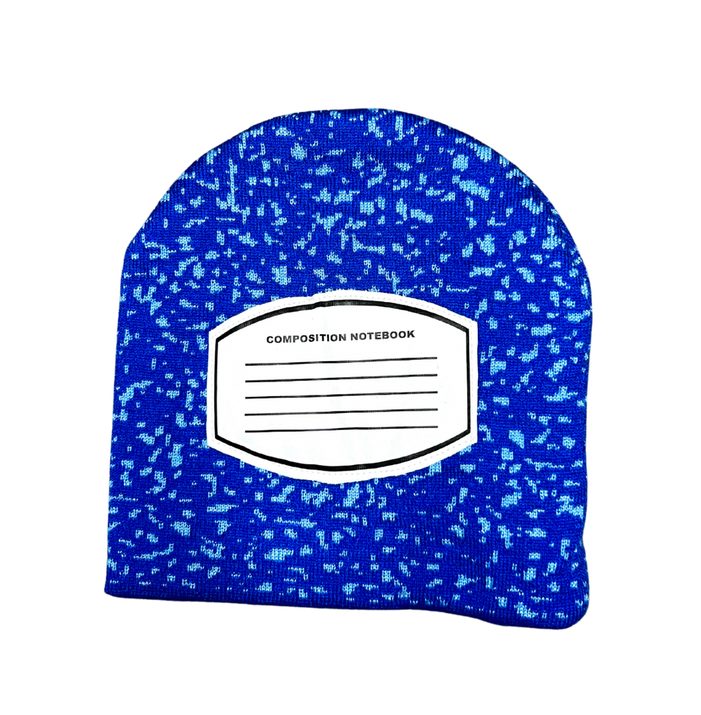 Composition book beanie